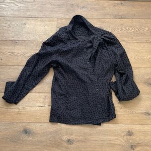 All saints cheetah print shirt